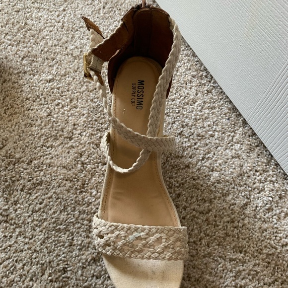 Mossimo White Braided Ankle Strap Sandals in a size 8 - Picture 5 of 5